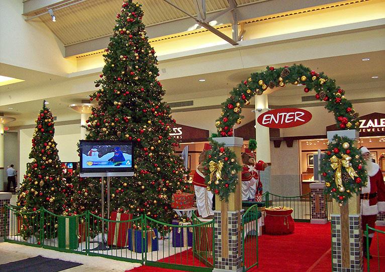 And then there are malls that recycle decorations...