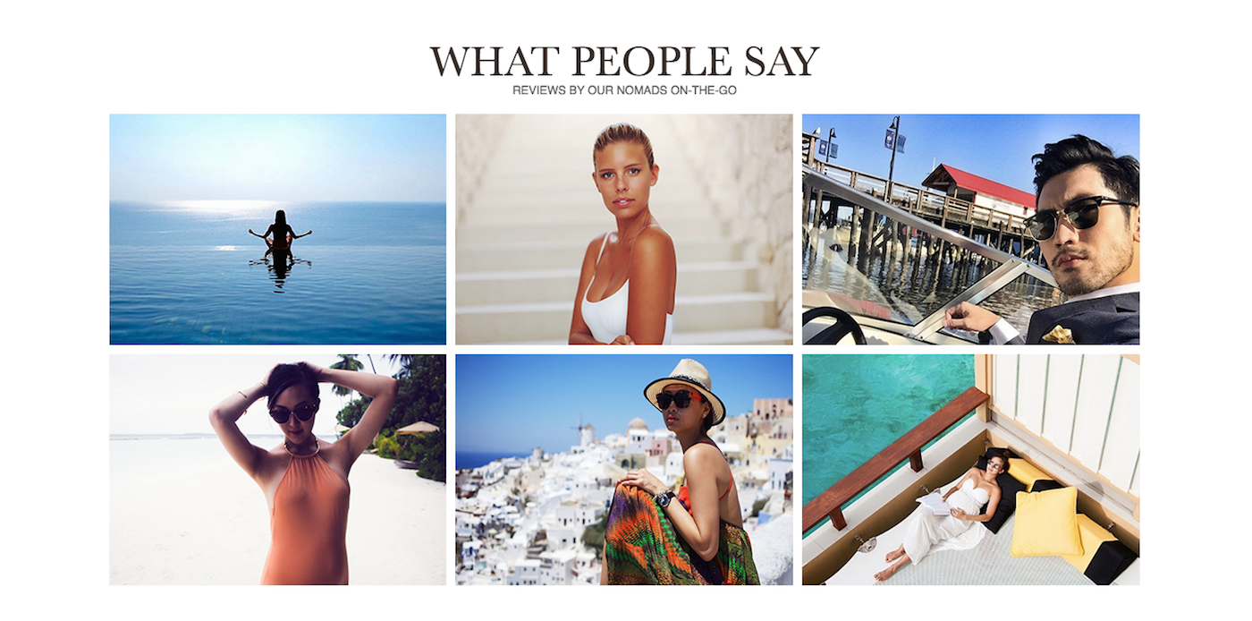 Check out what our Celeb Nomads have to say about us and their holidays!