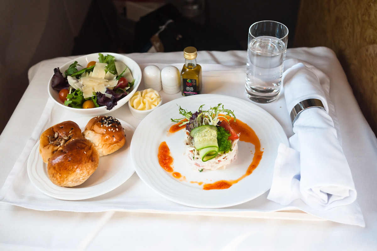 Emirates Business Class Dinner (Appetizer)