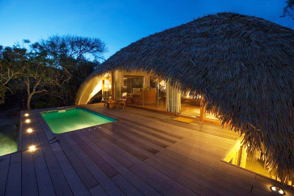 Hut-and-Pool-at-Night-Uga-Chena-Huts-----Yala-National-Park-Uga-Hotels-Sri-Lanka