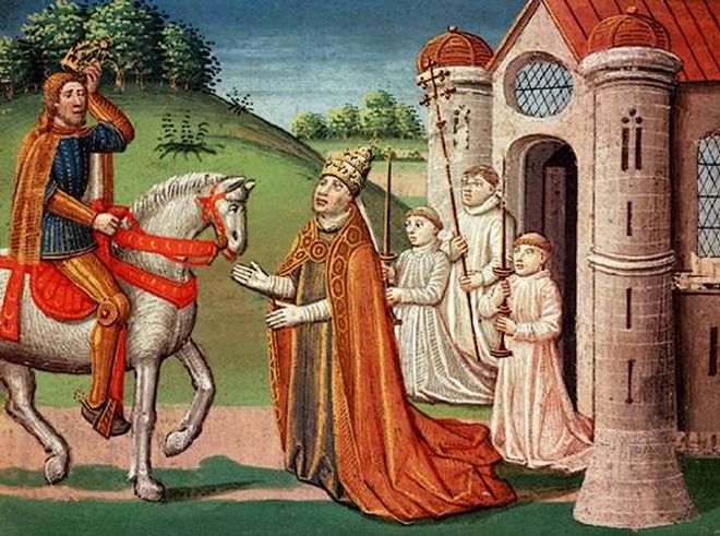 Charlemagne and the Pope