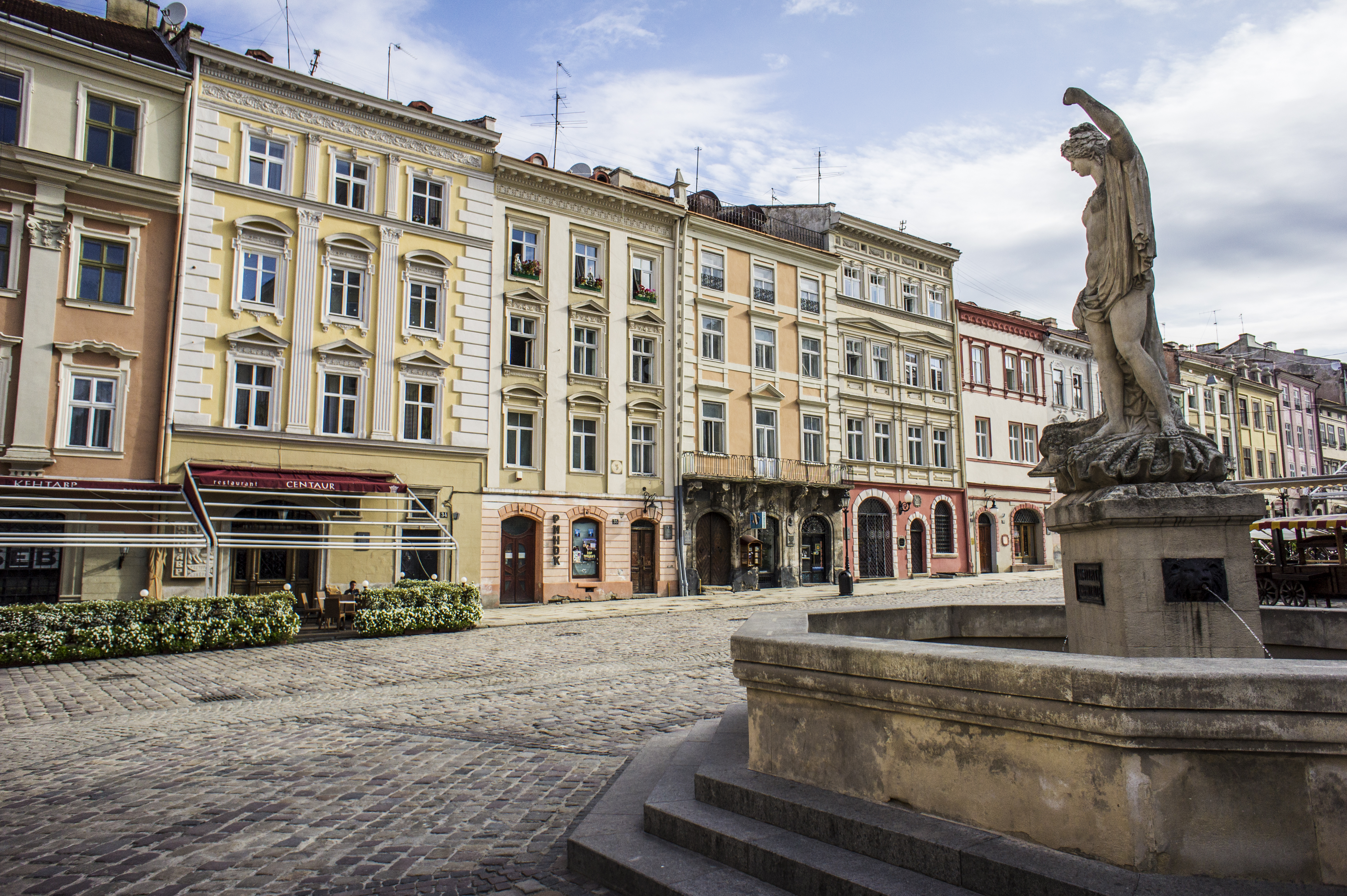 Pretty streets in Lviv