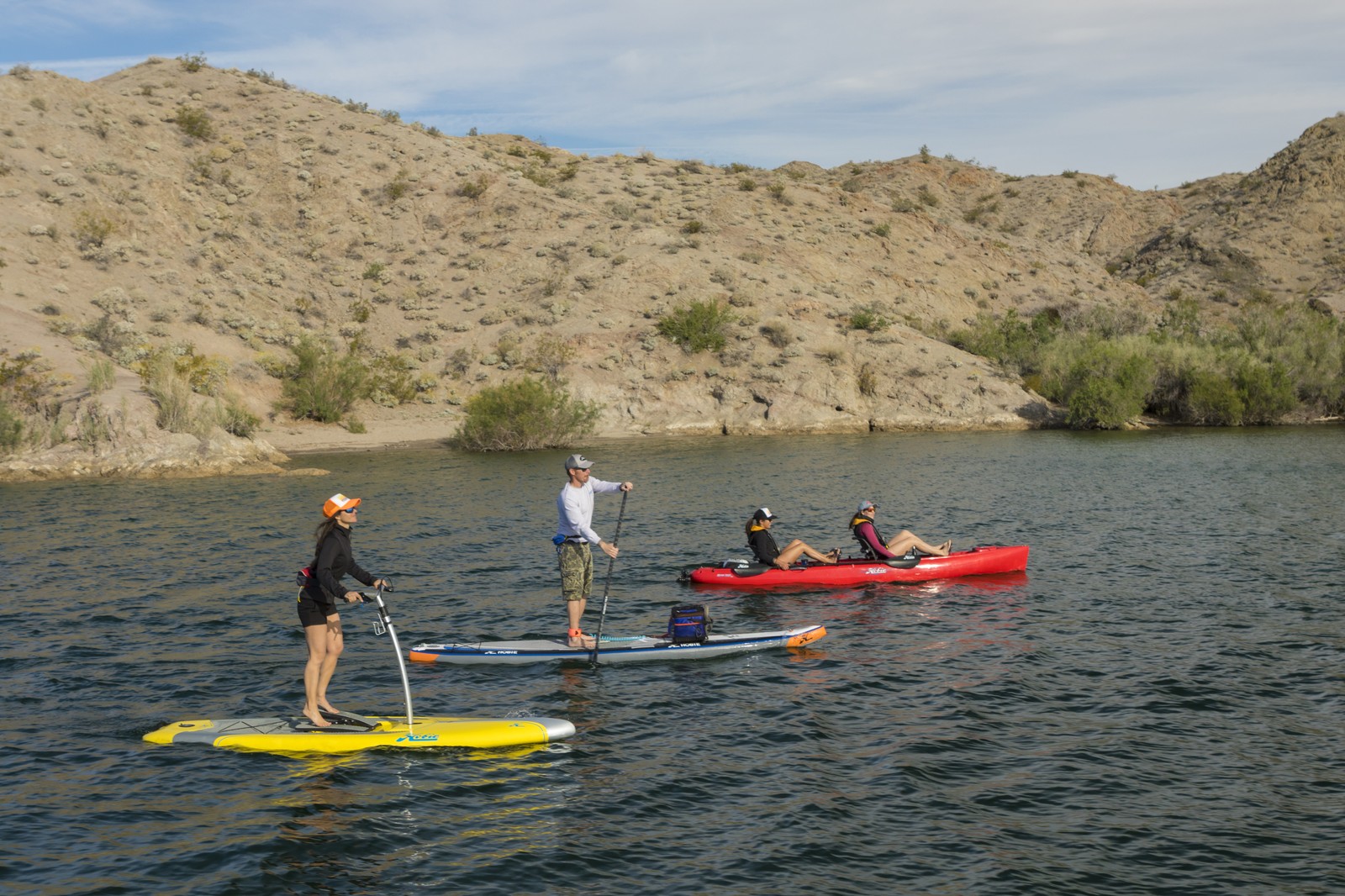 Use your legs or tweak it into a standard SUP