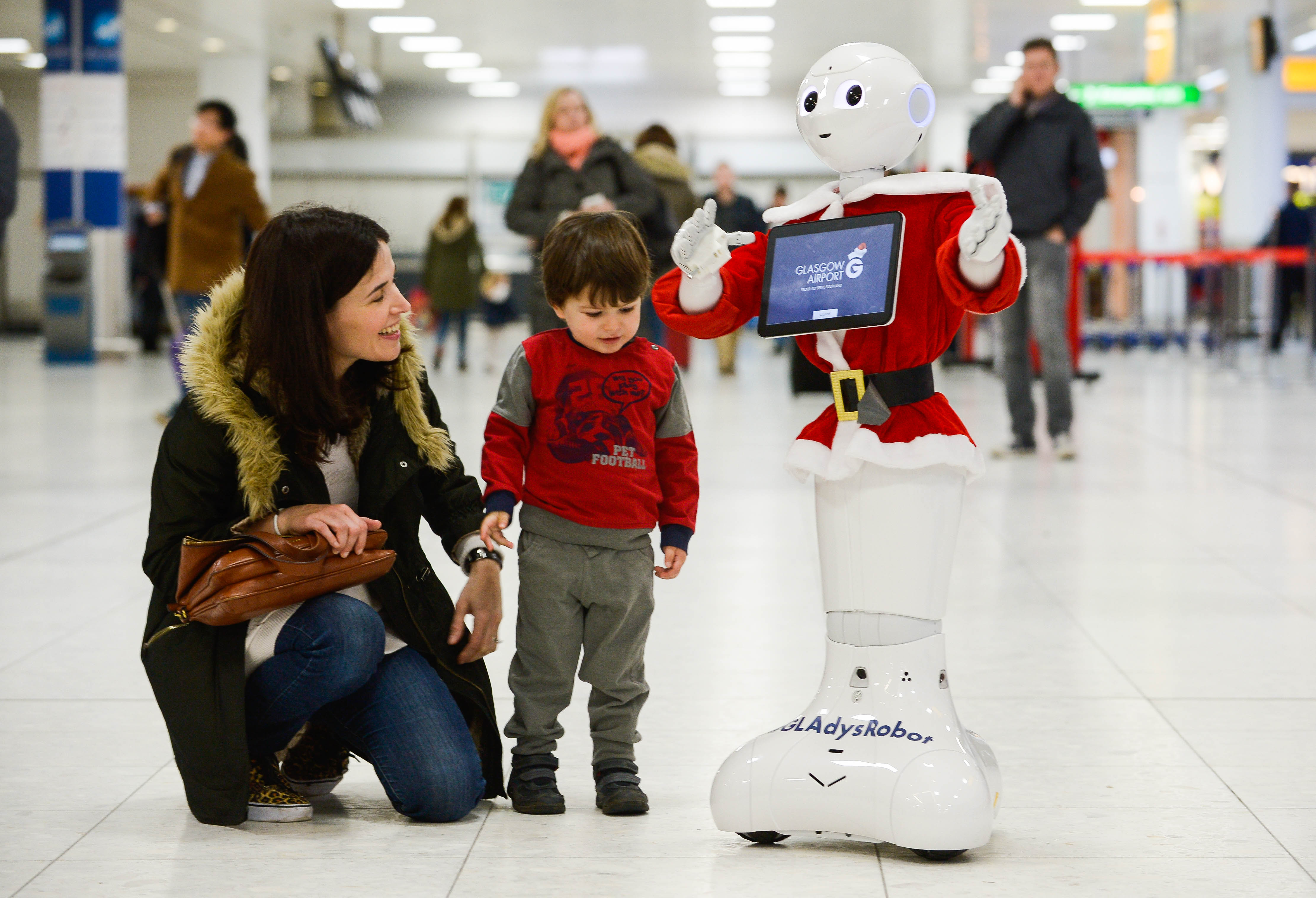 Glasgow has proved once again it has an AI for technology with todayÕs introduction of GLAdys Ð the UKÕs first humanoid robot airport ambassador. State-of- the-art GLAdys, whose name comes from GlasgowÕs International Air Transport Association (IATA) code, will be based in the main departures area and has initially been programmed to entertain passengers of all ages as they pass through the airport. Passengers check out GLAdys