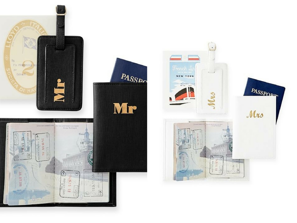 Mr and Mrs Matching Passport Cover Set